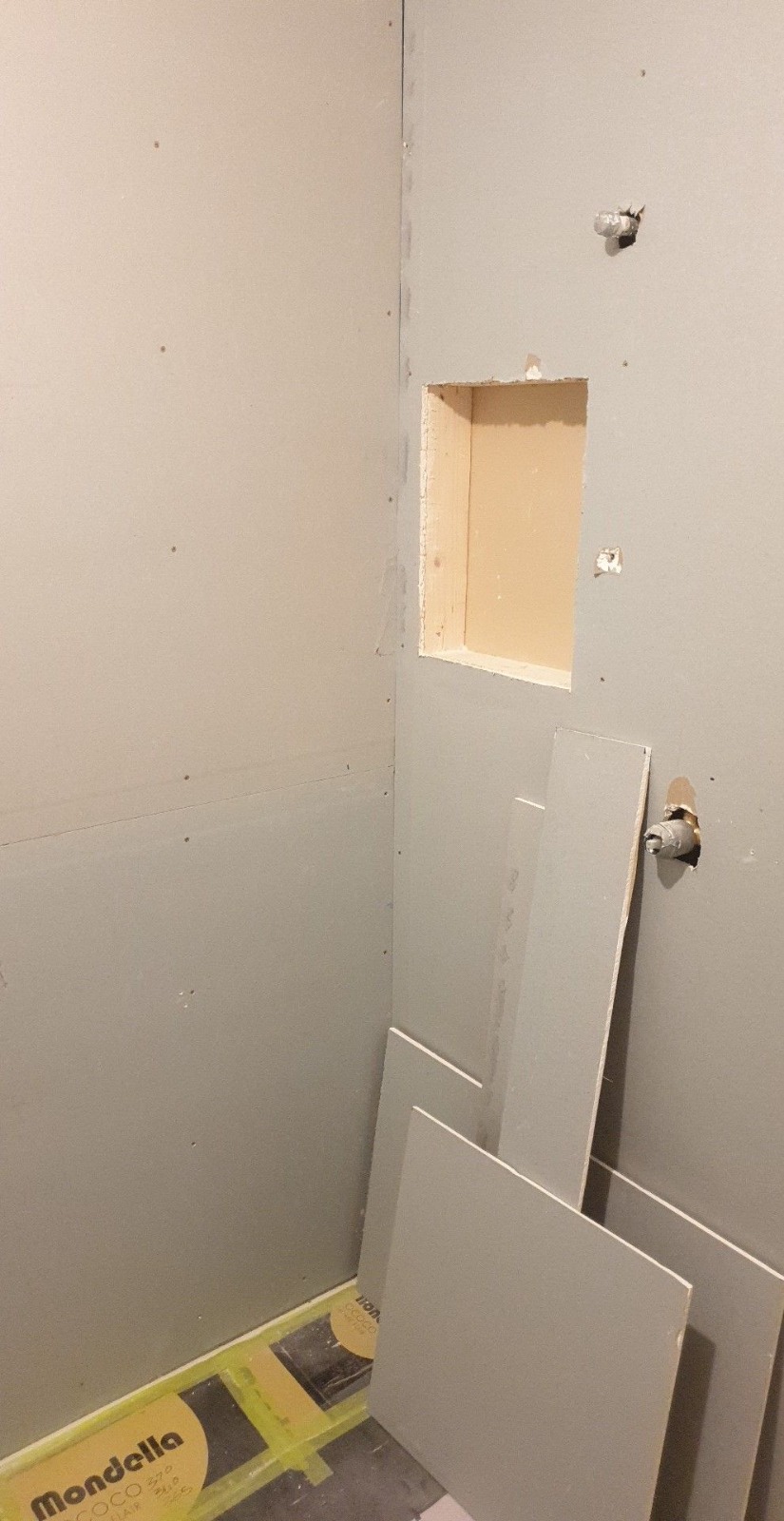 Bathroom wall linings and niche carpentry Melbourne renovation