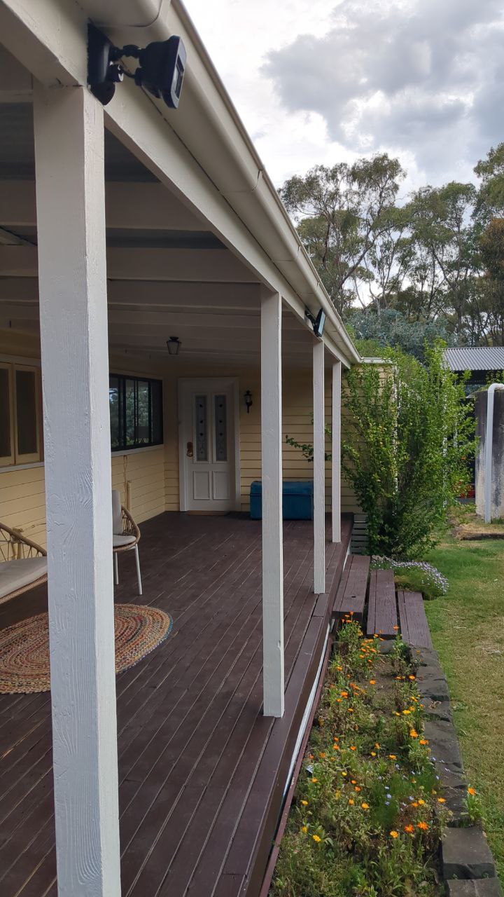 Verandah posts and deck staining, Lauriston VIC