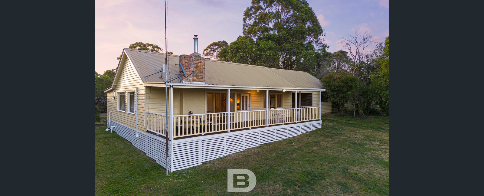 Side weatherboard exterior with fresh paint finish, Portwines Road Lauriston