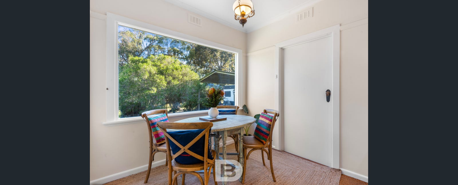 Interior dining area with professional wall painting, Lauriston VIC