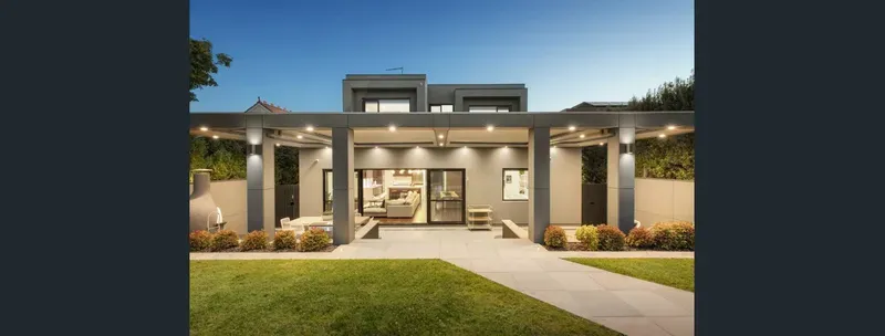 Rendered alfresco area styled for pre-sale presentation, Ivanhoe